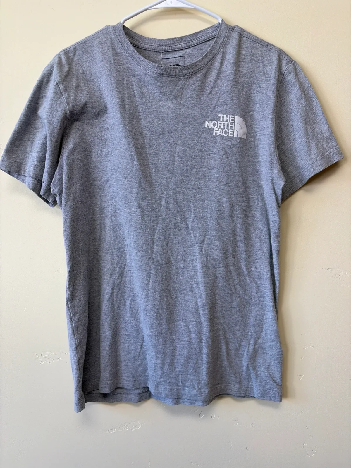 The North Face Men's Heather Grey Graphic Short Sleeve T-Shirt — Size Small photo 2