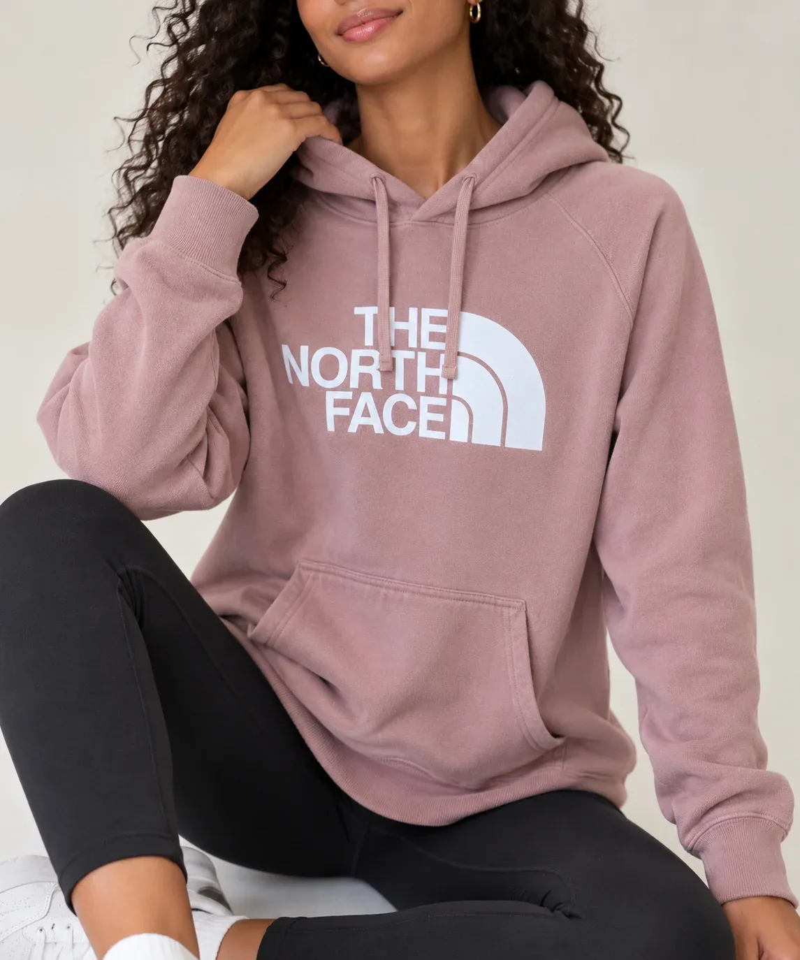 The North Face Women's Half Dome Logo Pullover Hoodie Size Small Pink