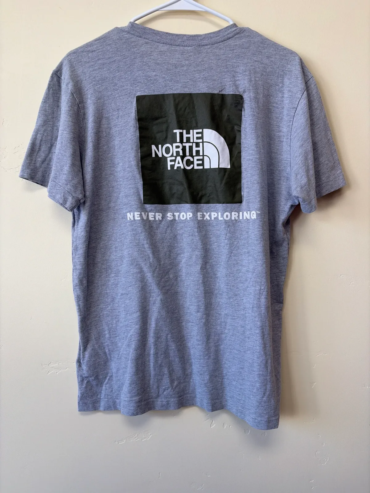 The North Face Men's Heather Grey Graphic Short Sleeve T-Shirt — Size Small photo 3