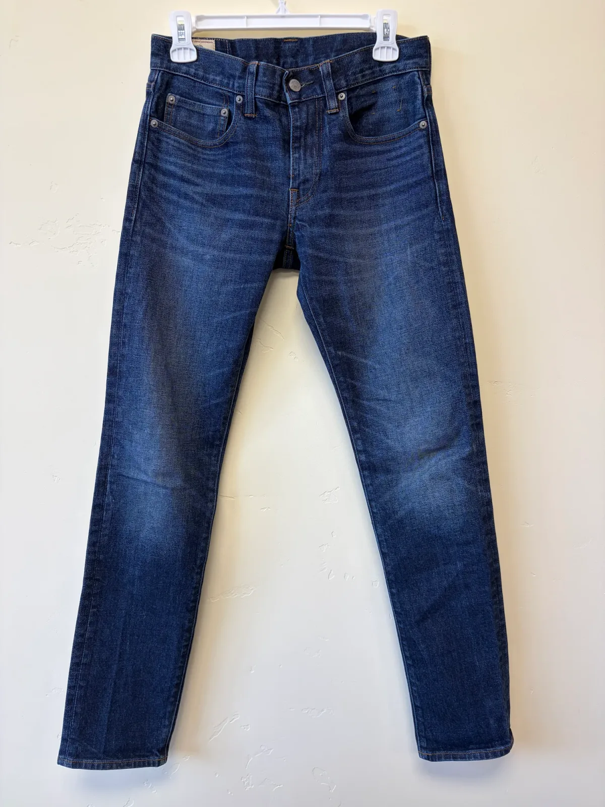 J.Crew 484 Slim-Fit Men's Jeans | 28 x 32 | Dark Blue Denim photo 2