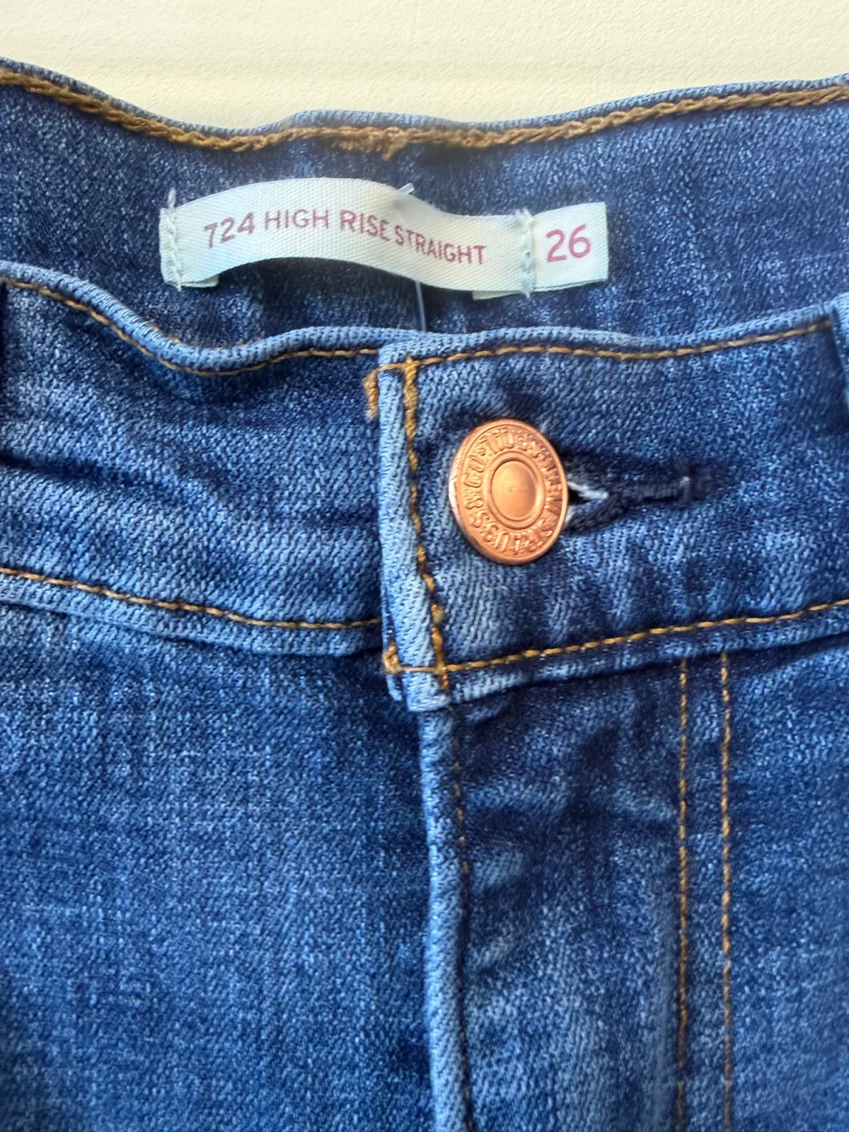Levi’s Women’s 724 High Rise Straight Cropped Jeans - Medium Wash Denim, Size 26 photo 4