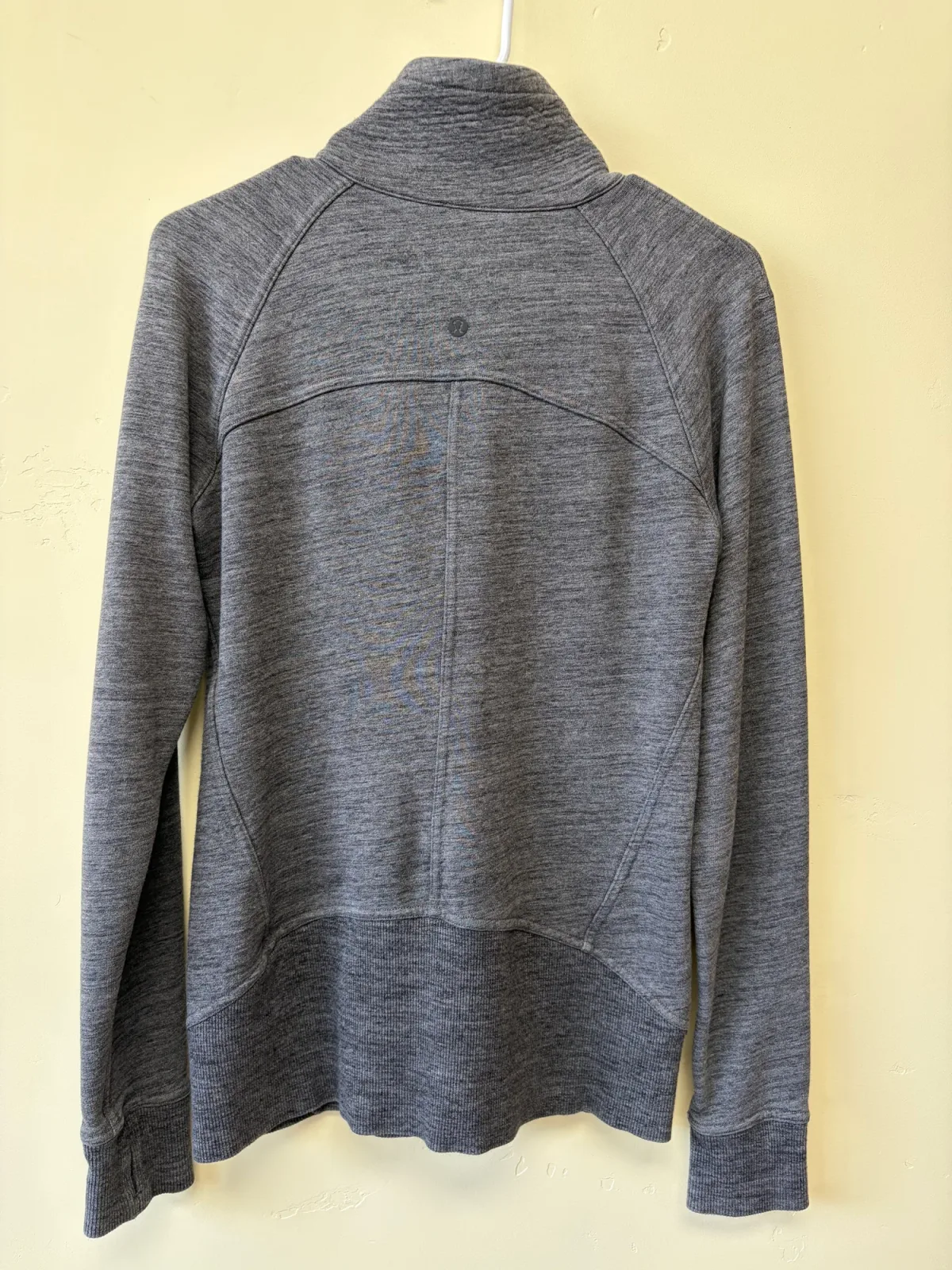Lululemon Huddle & Hustle Jacket Heathered Core Dark Grey Size 6 photo 3