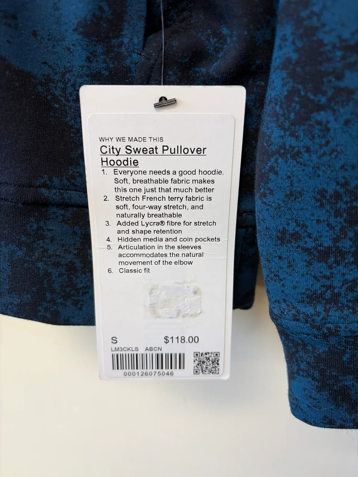 NWT Lululemon Men's City Sweat Pullover Hoodie — Size Small photo 4