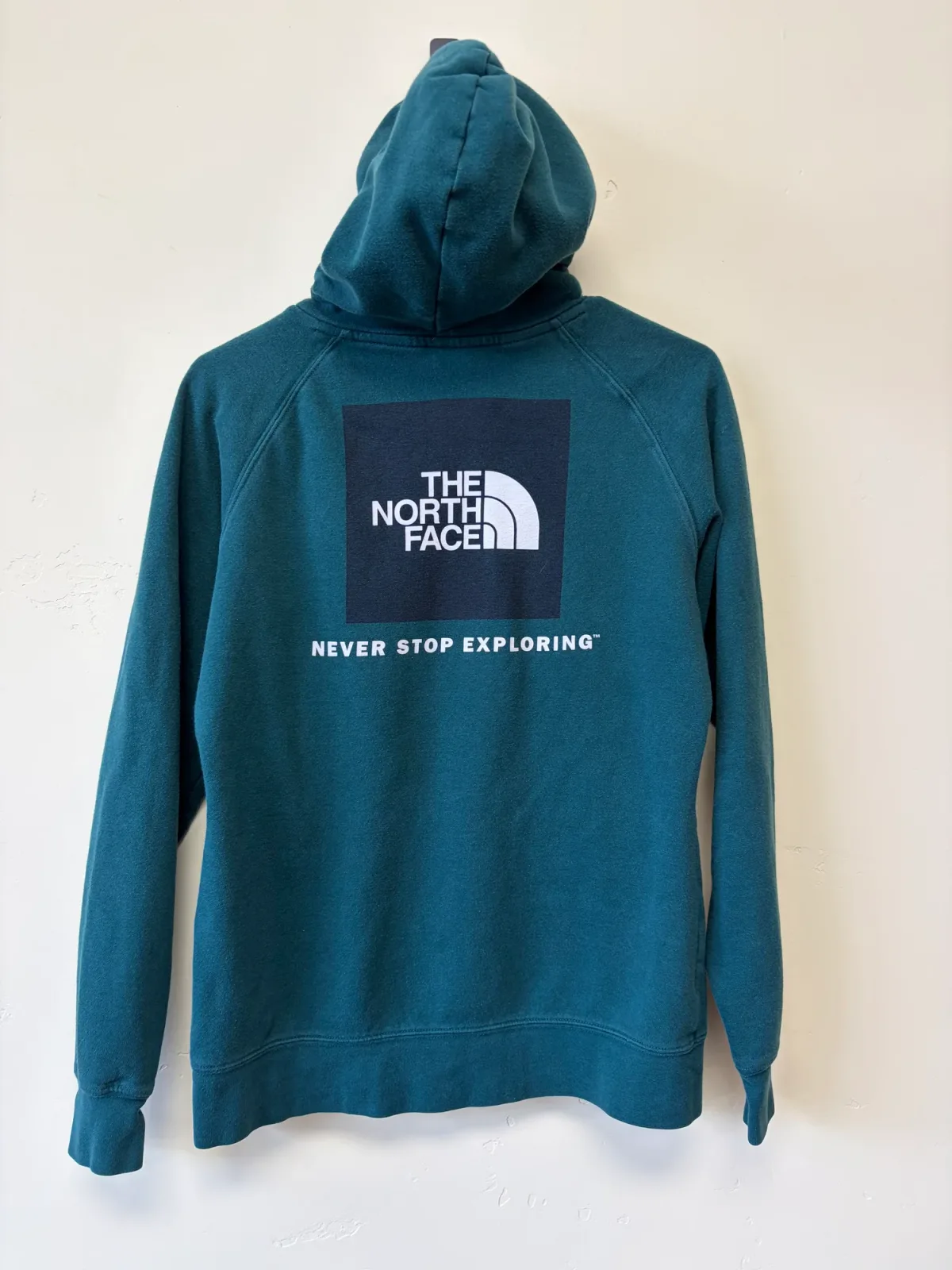 The North Face Women’s Box NSE "Never Stop Exploring" Pullover Hoodie in Teal - Size M photo 3