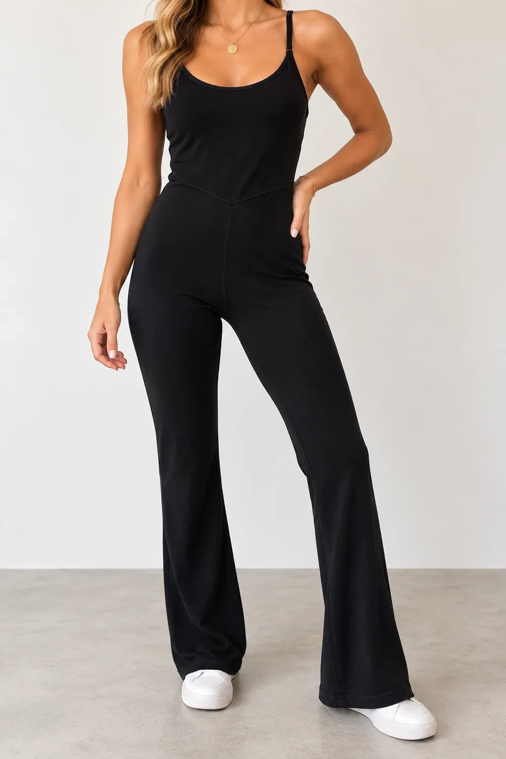 OFFLINE by Aerie Real Me Xtra Full-Length Flare Leg Athletic Jumpsuit - Size L