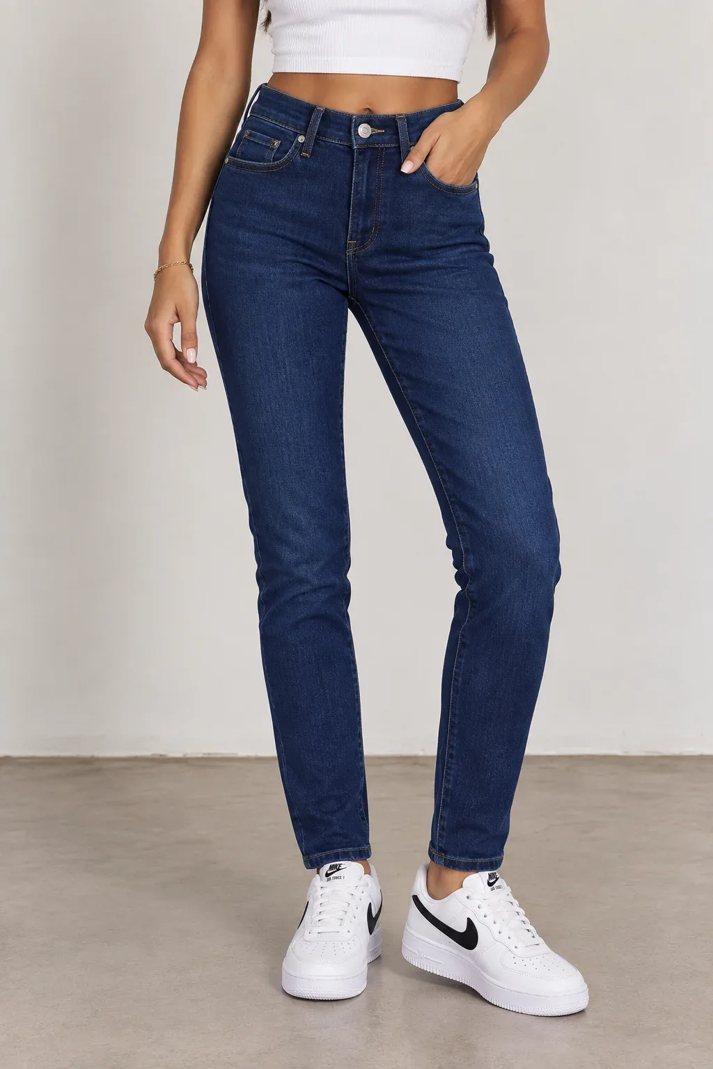 Levi's Women's 311 Shaping Skinny Jeans Dark Wash Indigo Blue Size 24