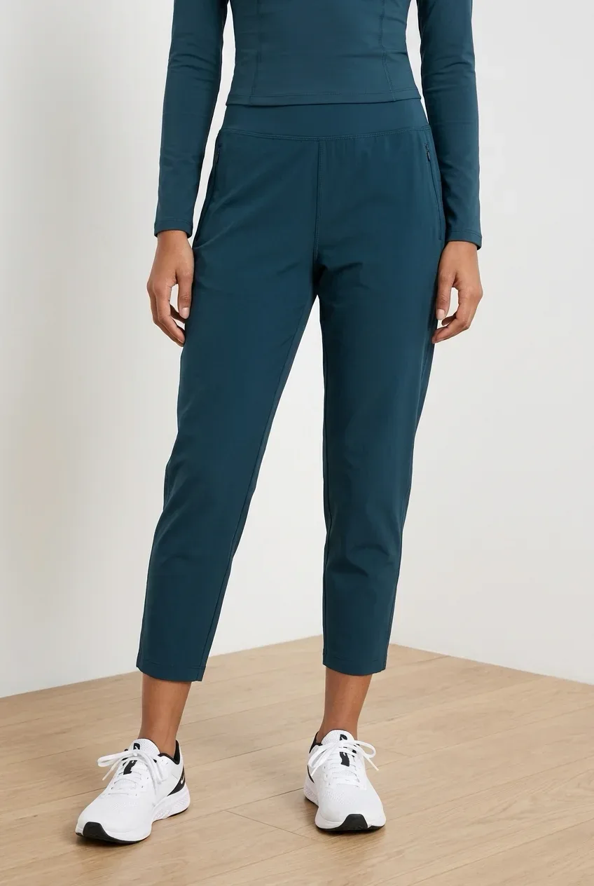 Athleta Women's Deep Teal Run With It Jogger Pants — Size Medium
