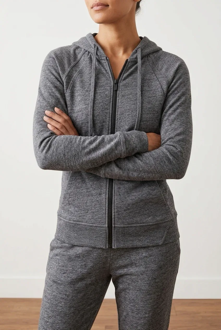Lululemon Huddle & Hustle Jacket Heathered Core Dark Grey Size 6