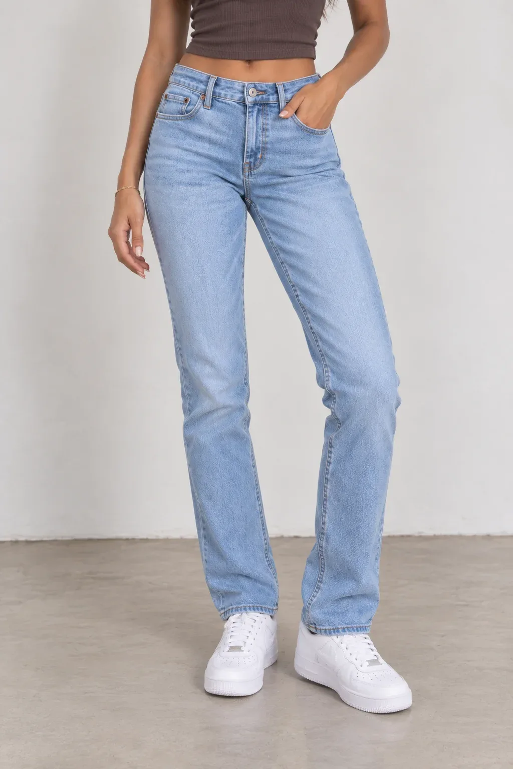 Abercrombie & Fitch Women's High Rise Skinny Jeans Light Wash Blue Size 25 / 0XS