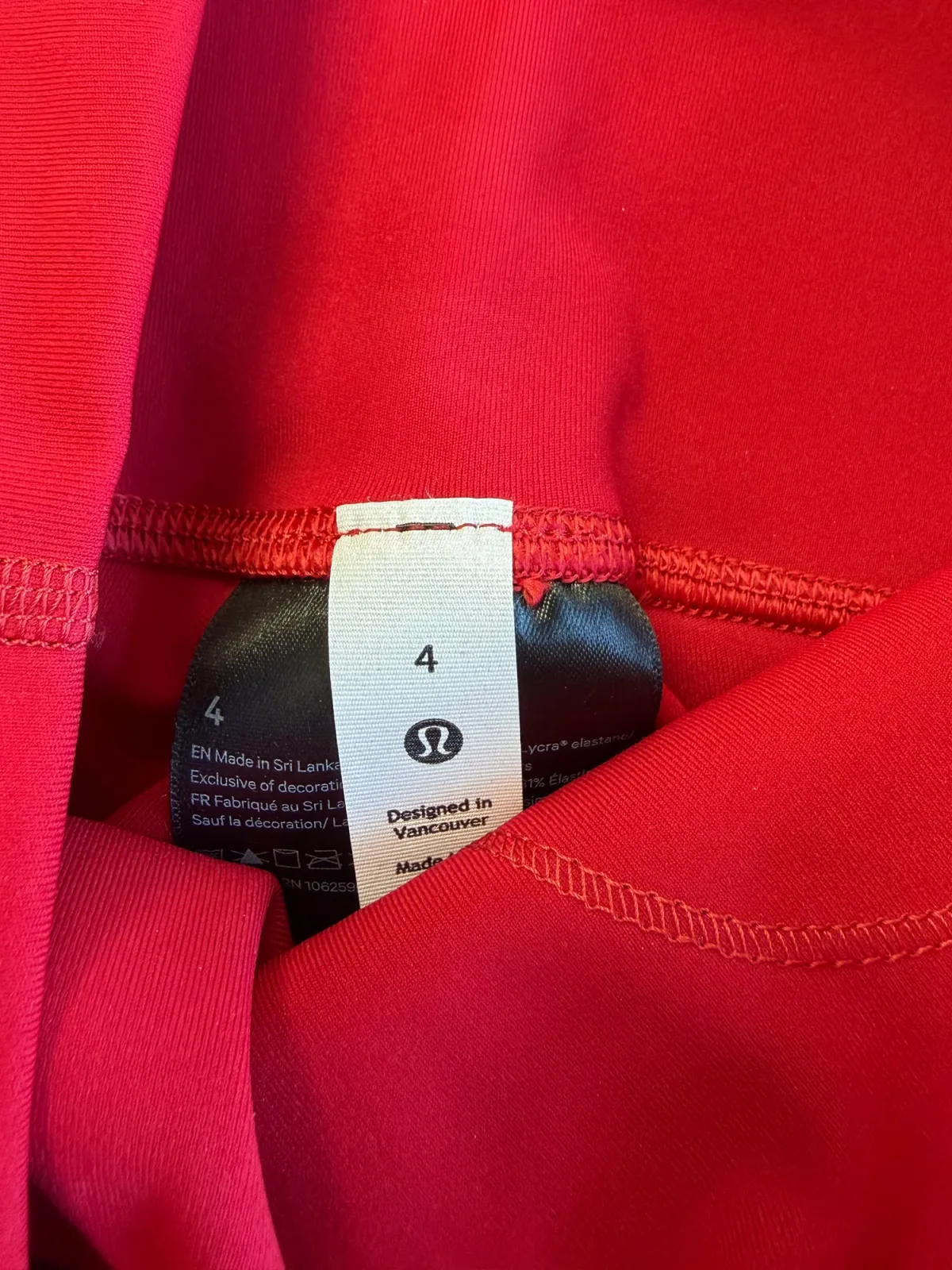 Lululemon NWT Wunder Under High Rise Tight 25" Dark Red Leggings Size 4 Luxtreme photo 4