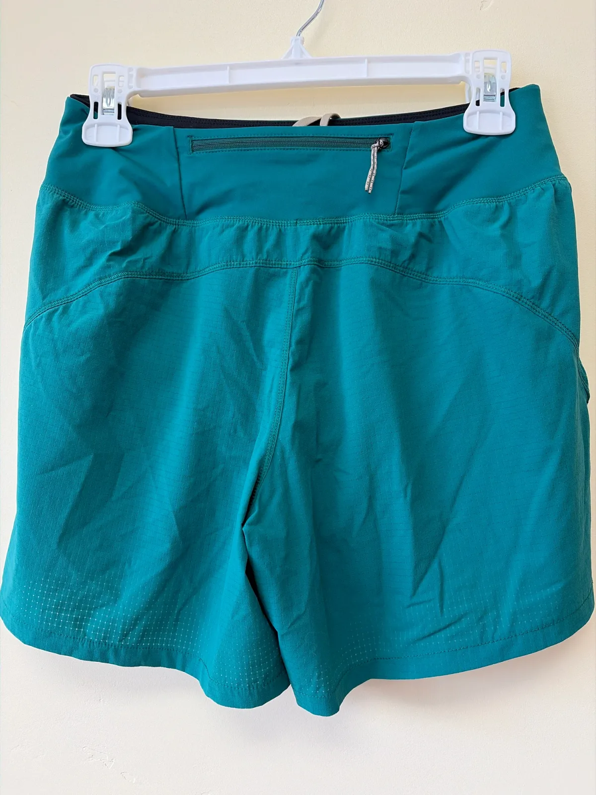 REI Co-op Active Pursuits 4" Running Shorts Women’s small Teal Green Mesh Trim Lined photo 3