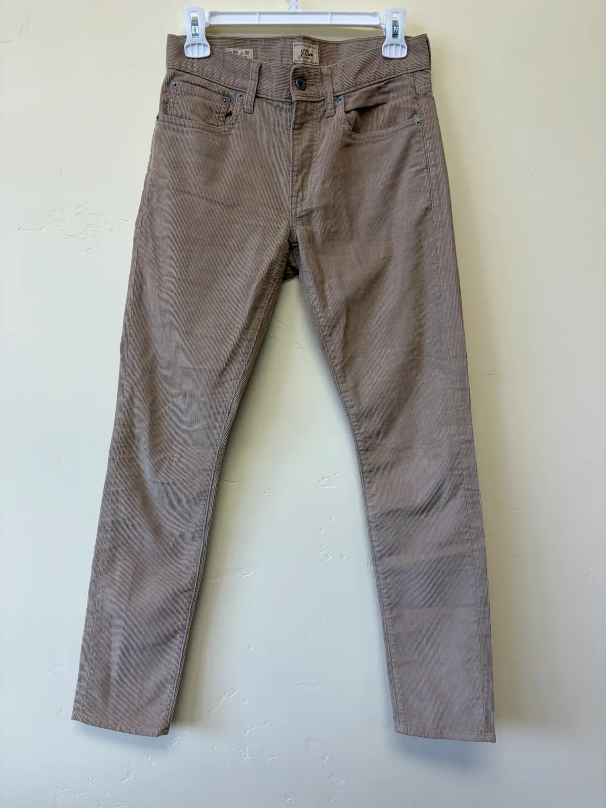 J.Crew 250 Skinny-Fit Corduroy Pants in Tan / Khaki — Men's Size 28x32 photo 2