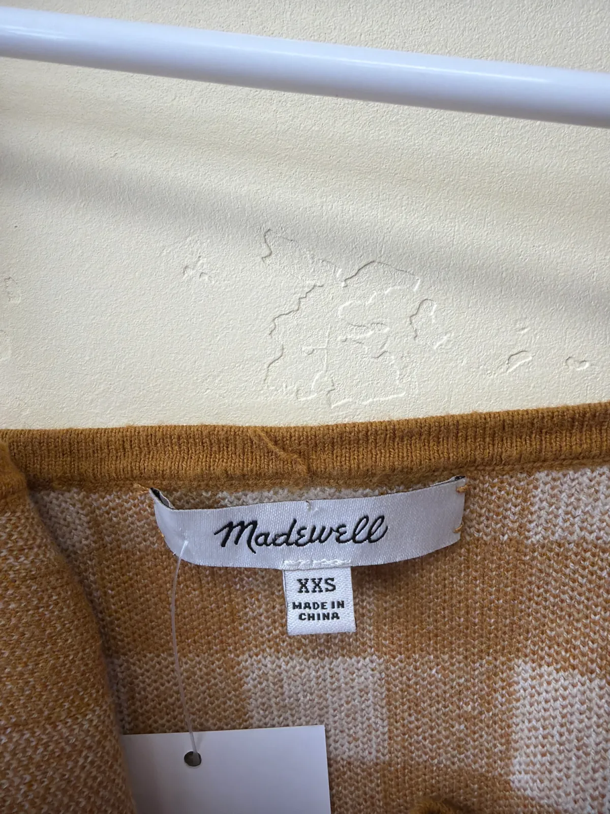 Madewell Gingham Apron Sweater Tank Top - Size XXS photo 4