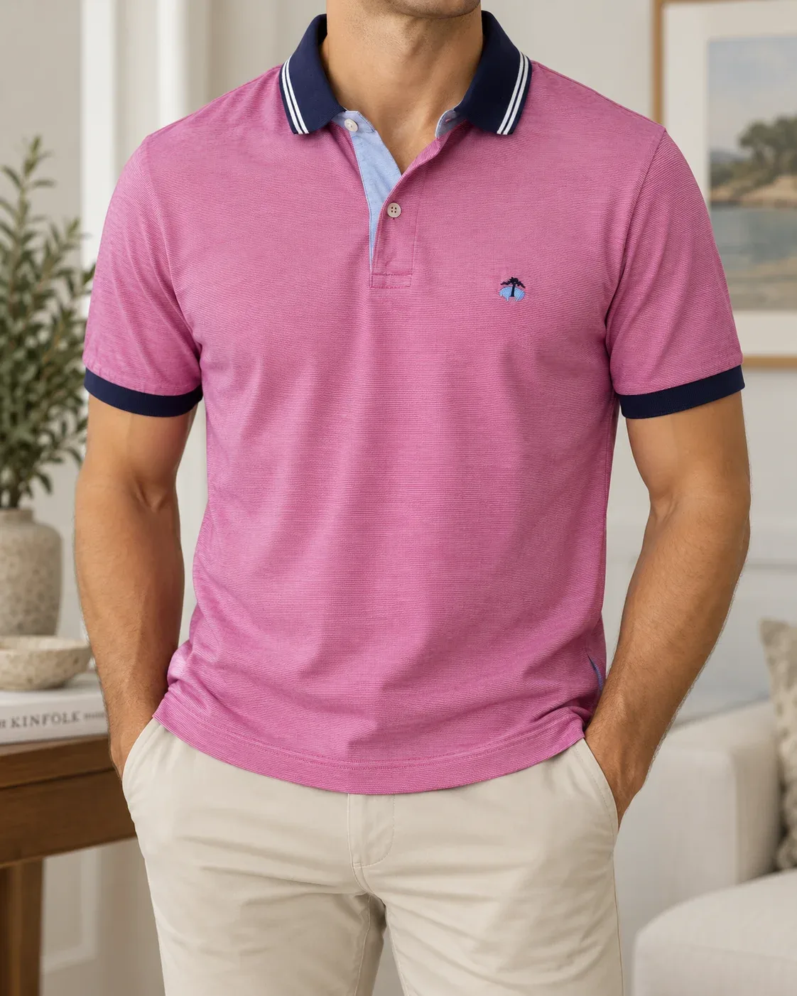 Brooks Brothers Red Fleece Men's Short-Sleeve Polo Shirt — Size Medium