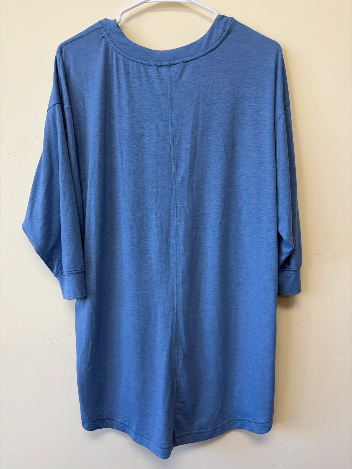 Athleta Women's Slate Blue Breeze 3/4 Sleeve Tunic Top — Size Small photo 3