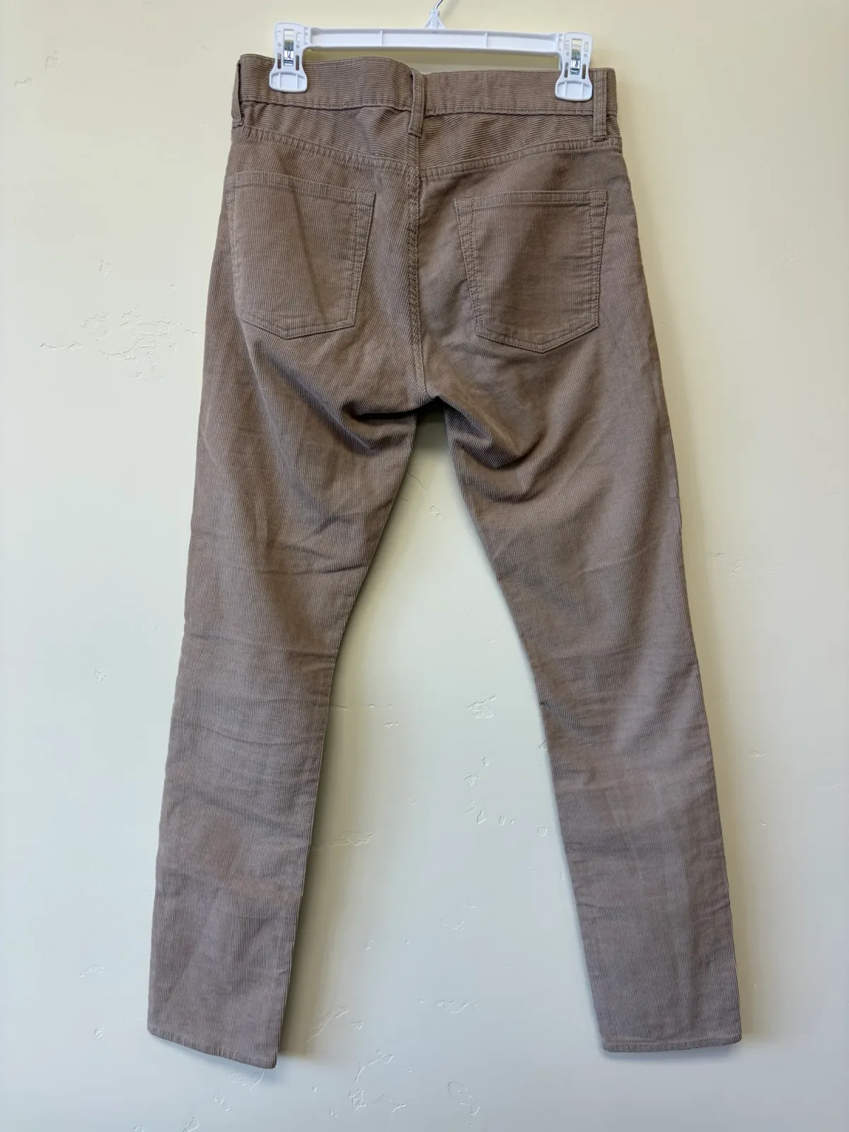 J.Crew 250 Skinny-Fit Corduroy Pants in Tan / Khaki — Men's Size 28x32 photo 3