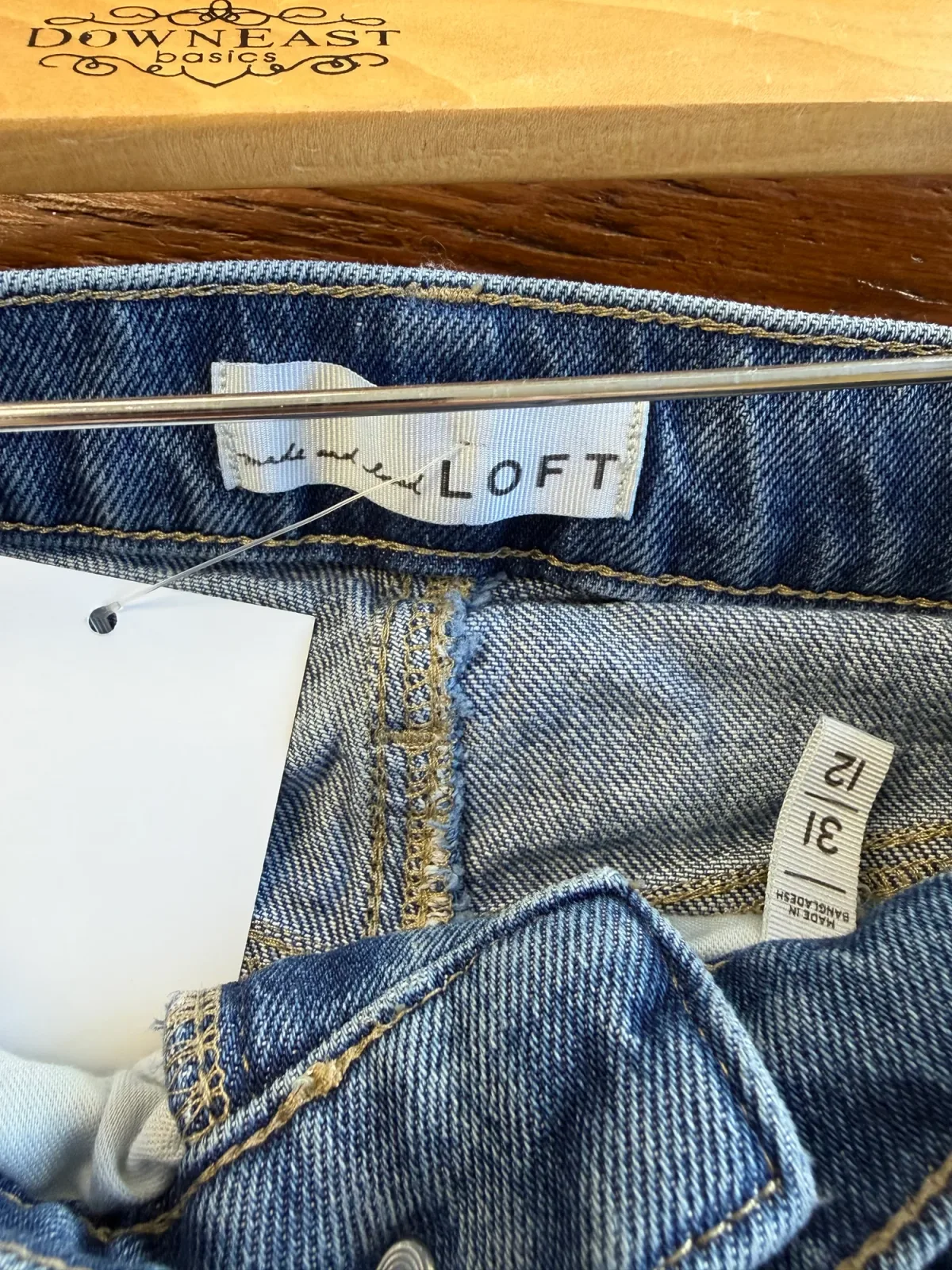 LOFT High-Rise Wide-Leg Cropped Jeans in Bright Medium Stonewash - Women's Size 31 / 12 photo 4