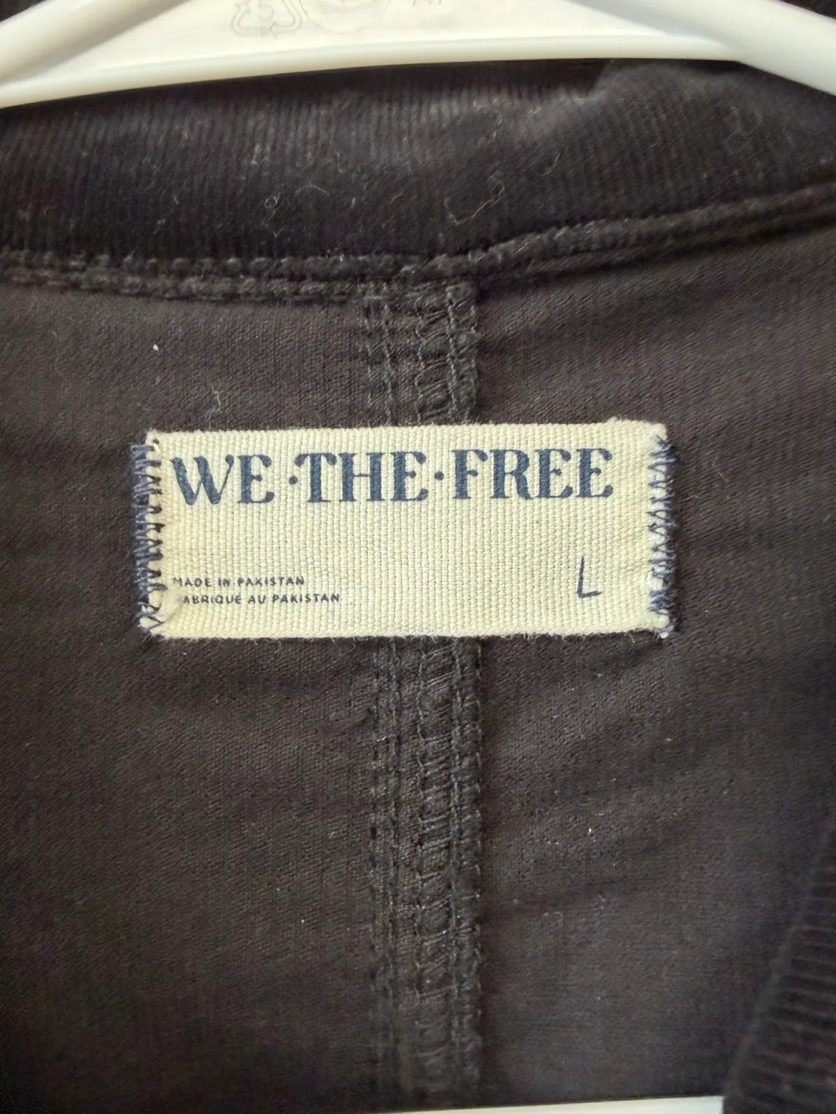 Free People We The Free Jayde Corduroy Flare Leg Jumpsuit - Onyx Black, Size Large photo 4
