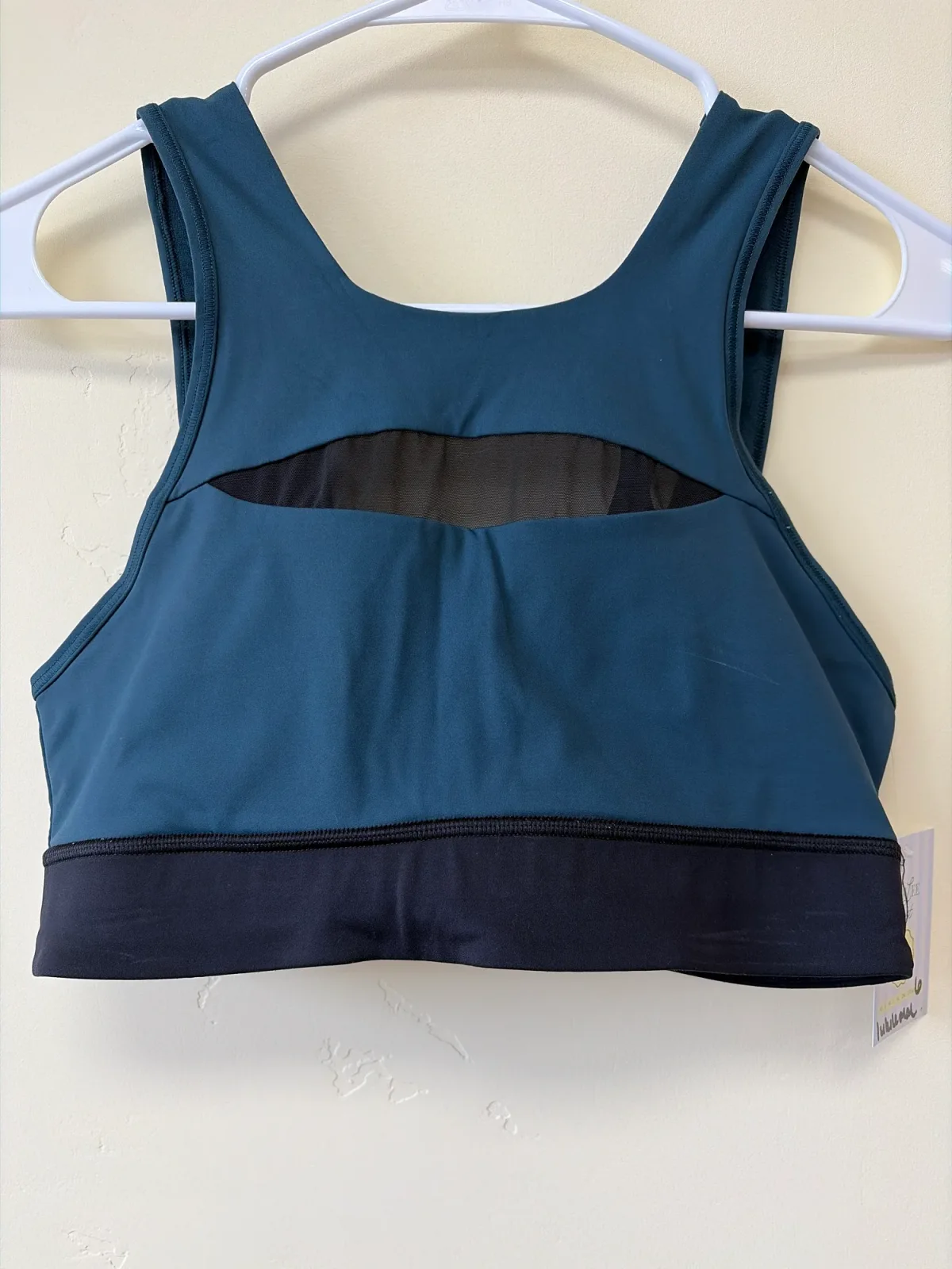 Lululemon Run The Day Bra – Submarine / Black Mesh photo 4