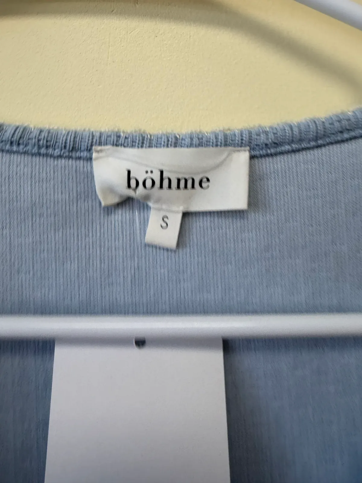 Foto 4 de böhme Dusty Blue Textured Tie-Front Layering Sweater Vest - Size S