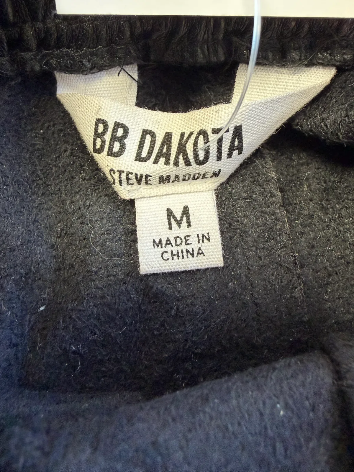 BB Dakota by Steve Madden Faux Leather Paperbag Shorts Black Women's Size M photo 4