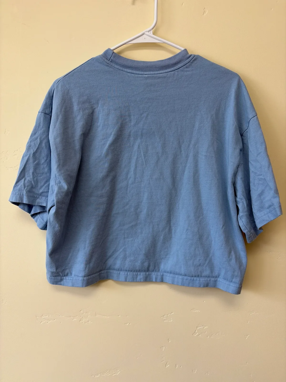 The North Face Women's Evolution Simple Dome Cropped T-Shirt in Periwinkle Blue photo 3