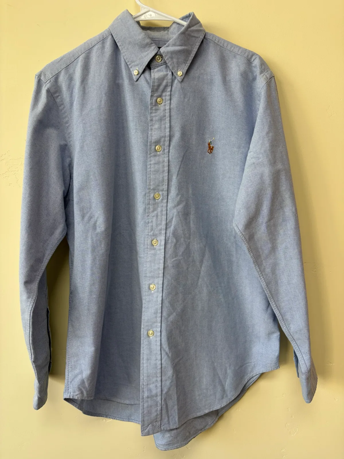 Ralph Lauren Men’s Light Blue Oxford Dress Shirt – Classic Fit, Size 15.5 32/33 photo 2