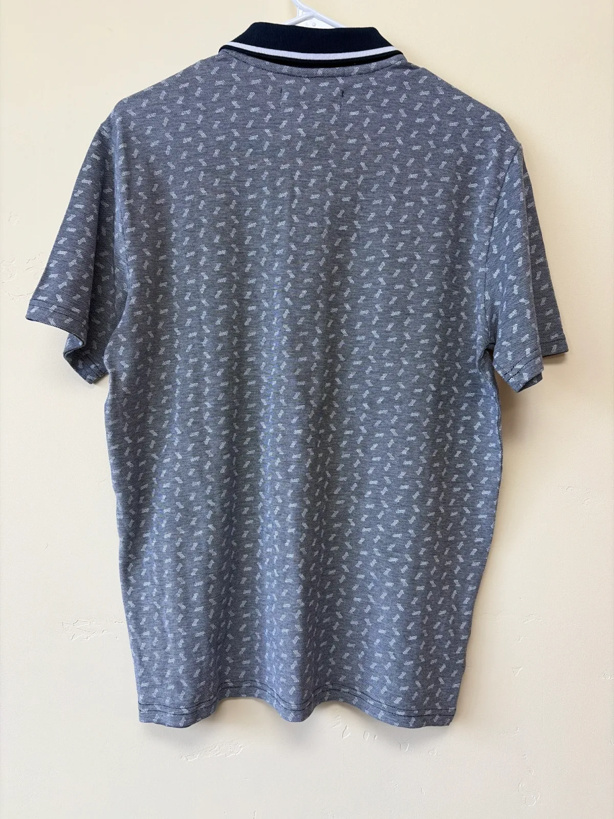 NWT Original Penguin Men's All-Over Geometric Print Polo Shirt - Small photo 3