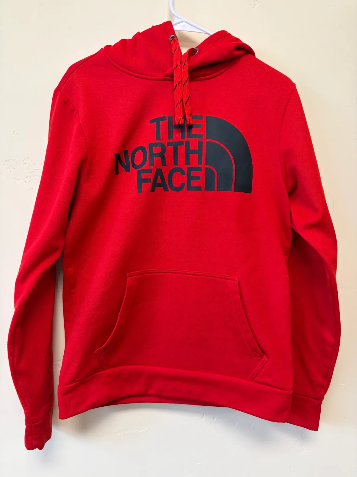The North Face Men's Half Dome Logo Pullover Hoodie Size Small Red photo 2