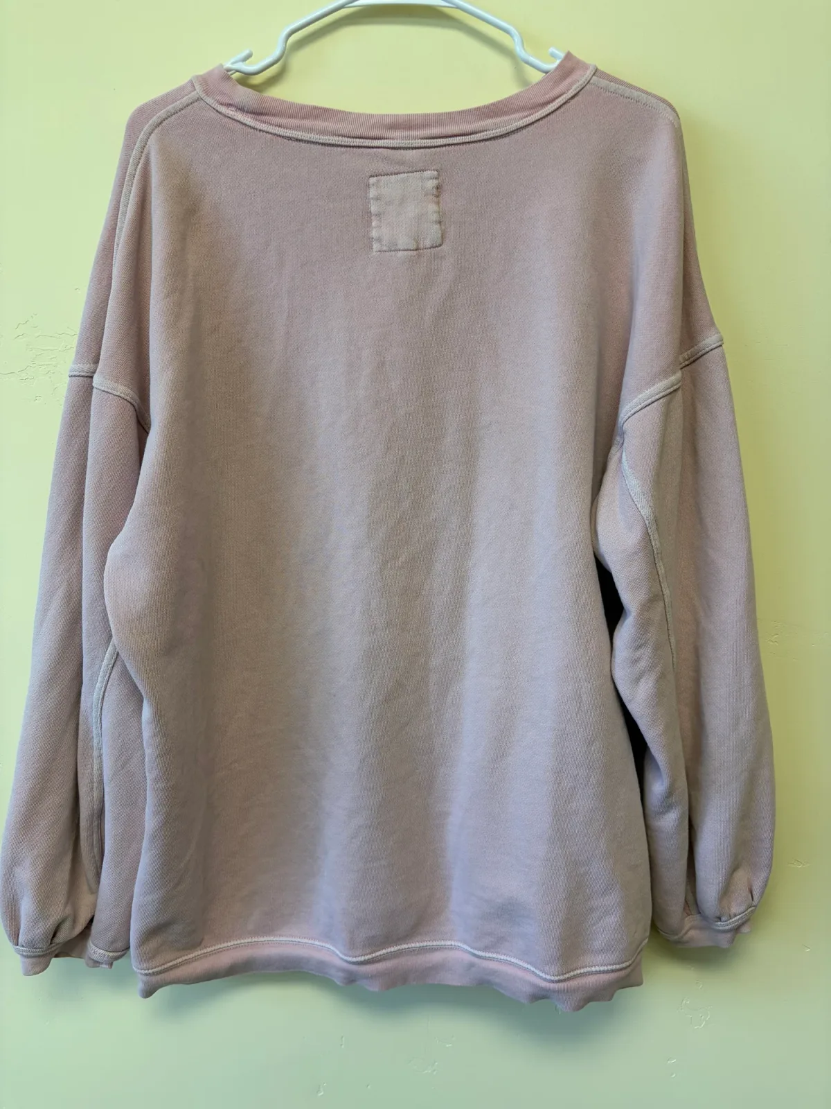 Aerie Always and Forever Real Oversized Crewneck Sweatshirt Mauve Pink - Women's Size M photo 3
