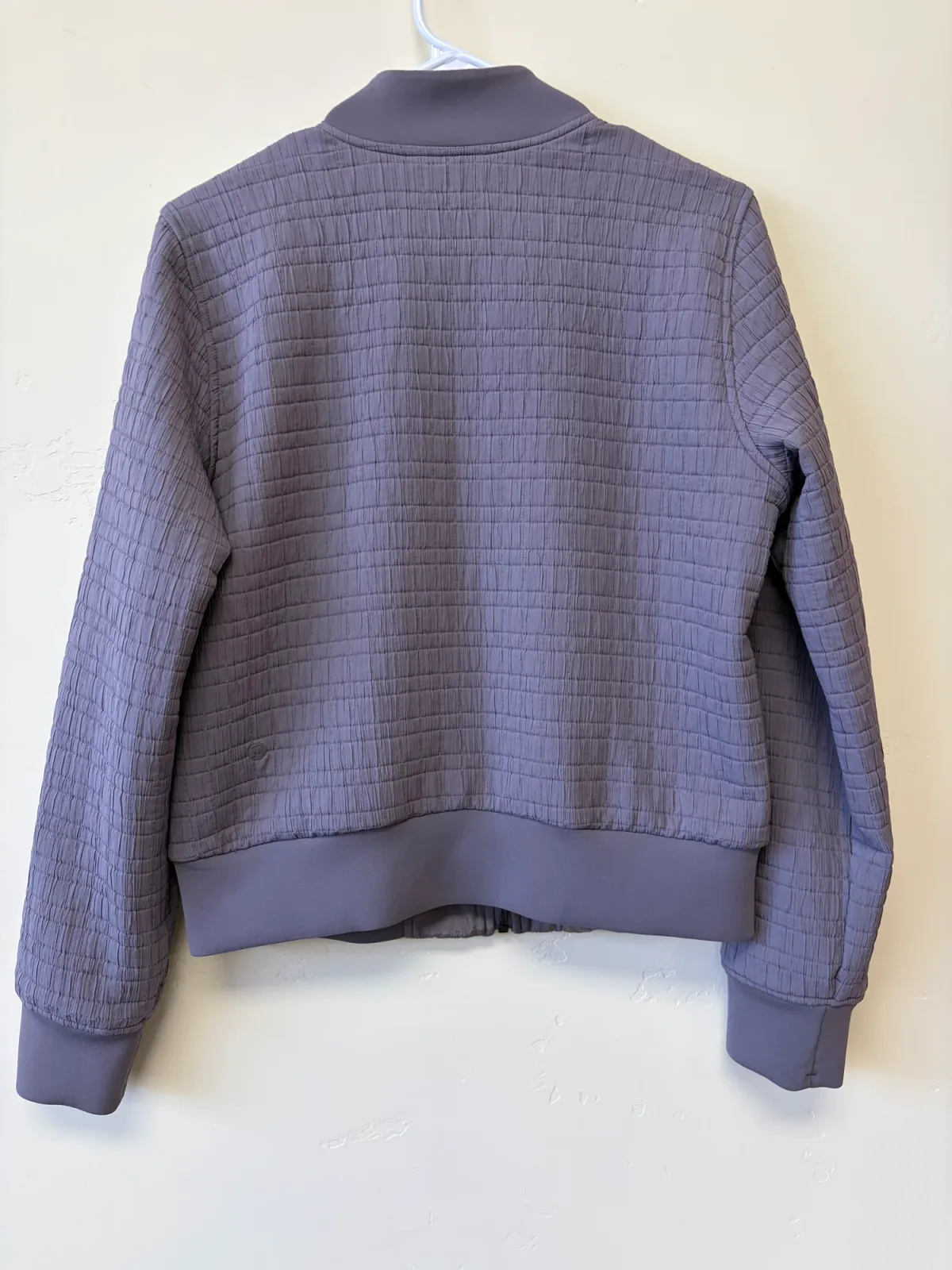 Lululemon Women's Dusky Lavender Non-Stop Reversible Bomber Quilted Jacket Size 8 photo 3