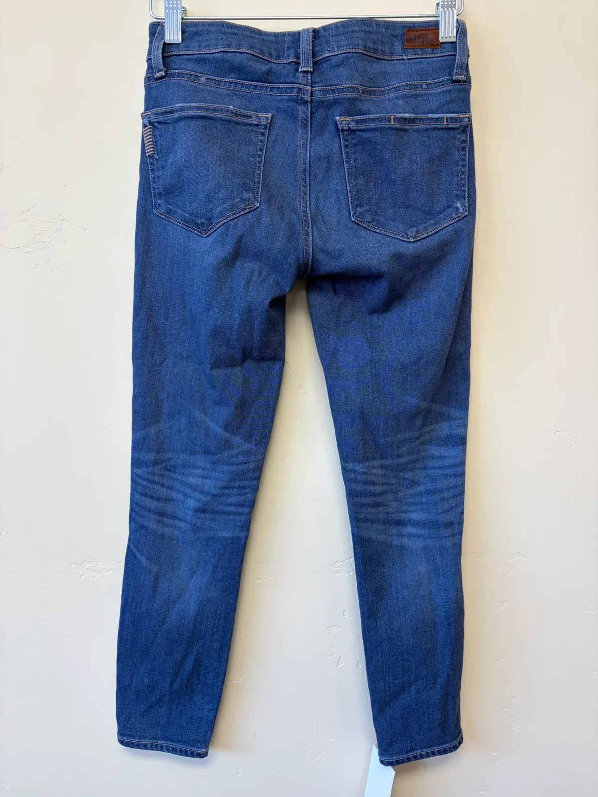 PAIGE Women's Verdugo Crop Skinny Jeans Medium Wash Blue Size 26 photo 3