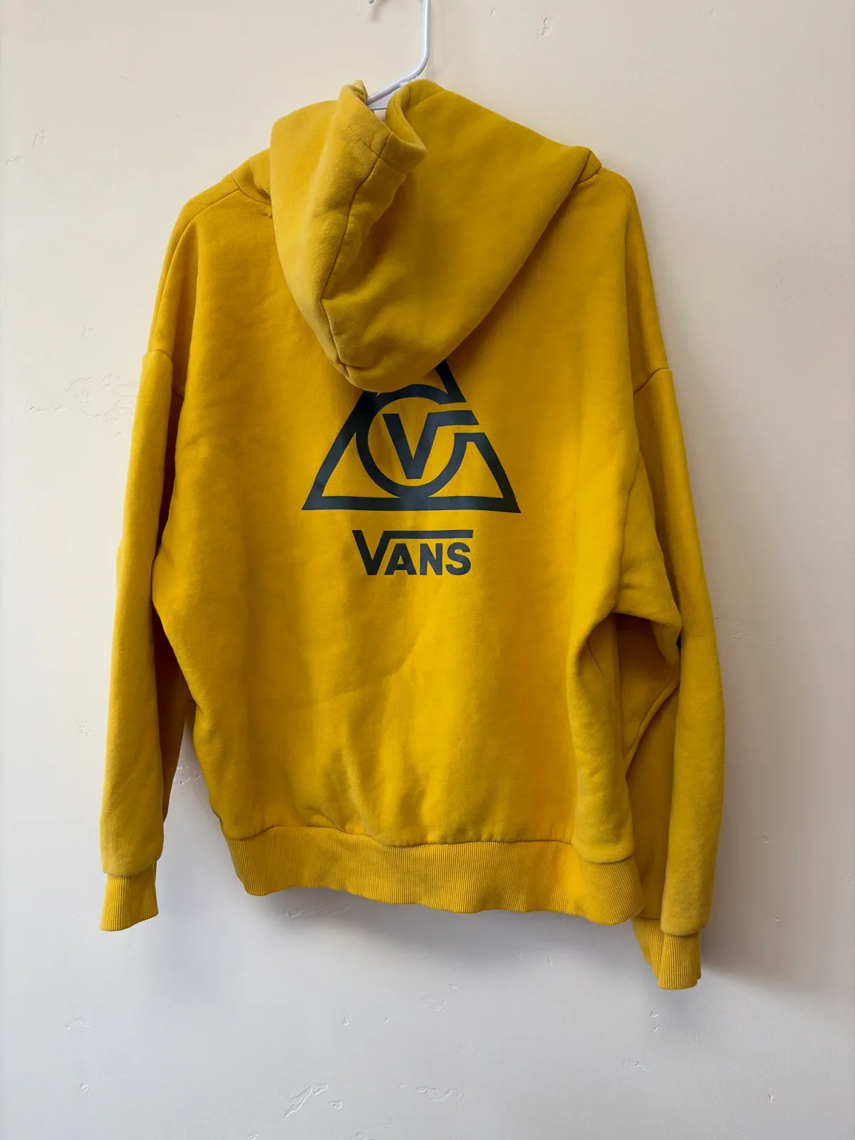 Vans 66 Supply Hoodie Yellow Grey Kangaroo Pocket Pullover Sweatshirt Xtra Large photo 3