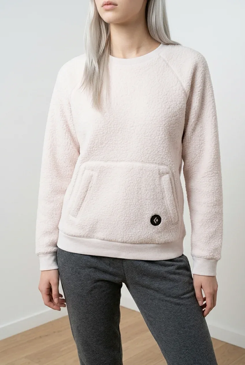 NWT Black Diamond Cozy Sherpa Fleece Pullover Crewneck - Women's Small