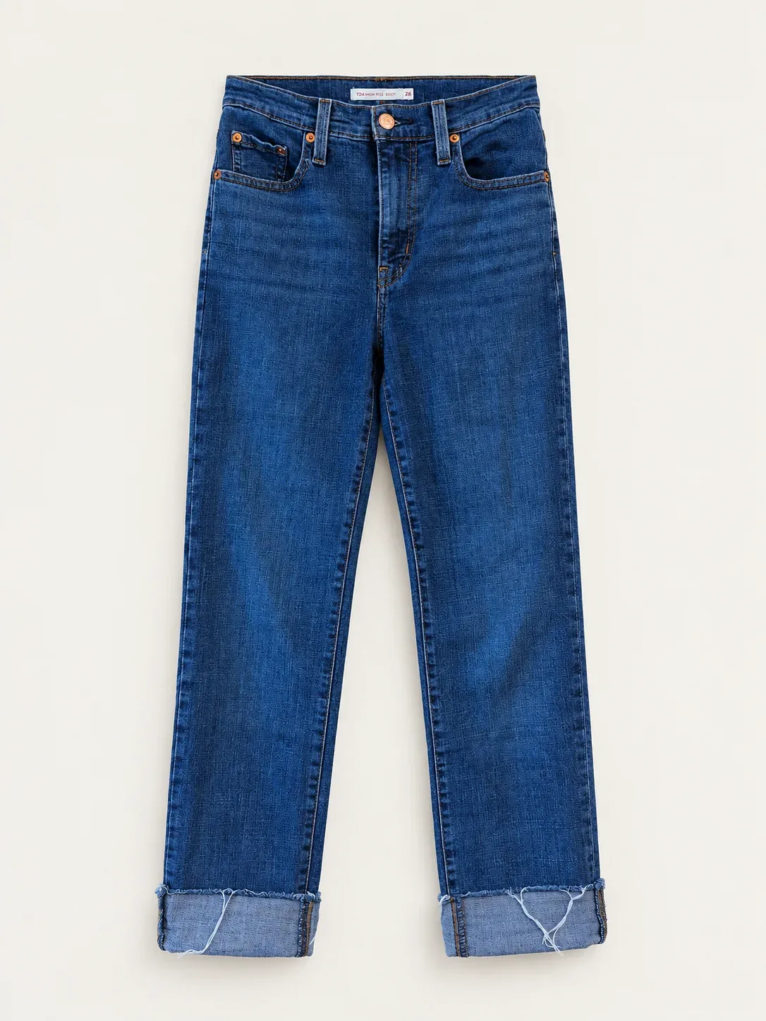 Levi’s Women’s 724 High Rise Straight Cropped Jeans - Medium Wash Denim, Size 26