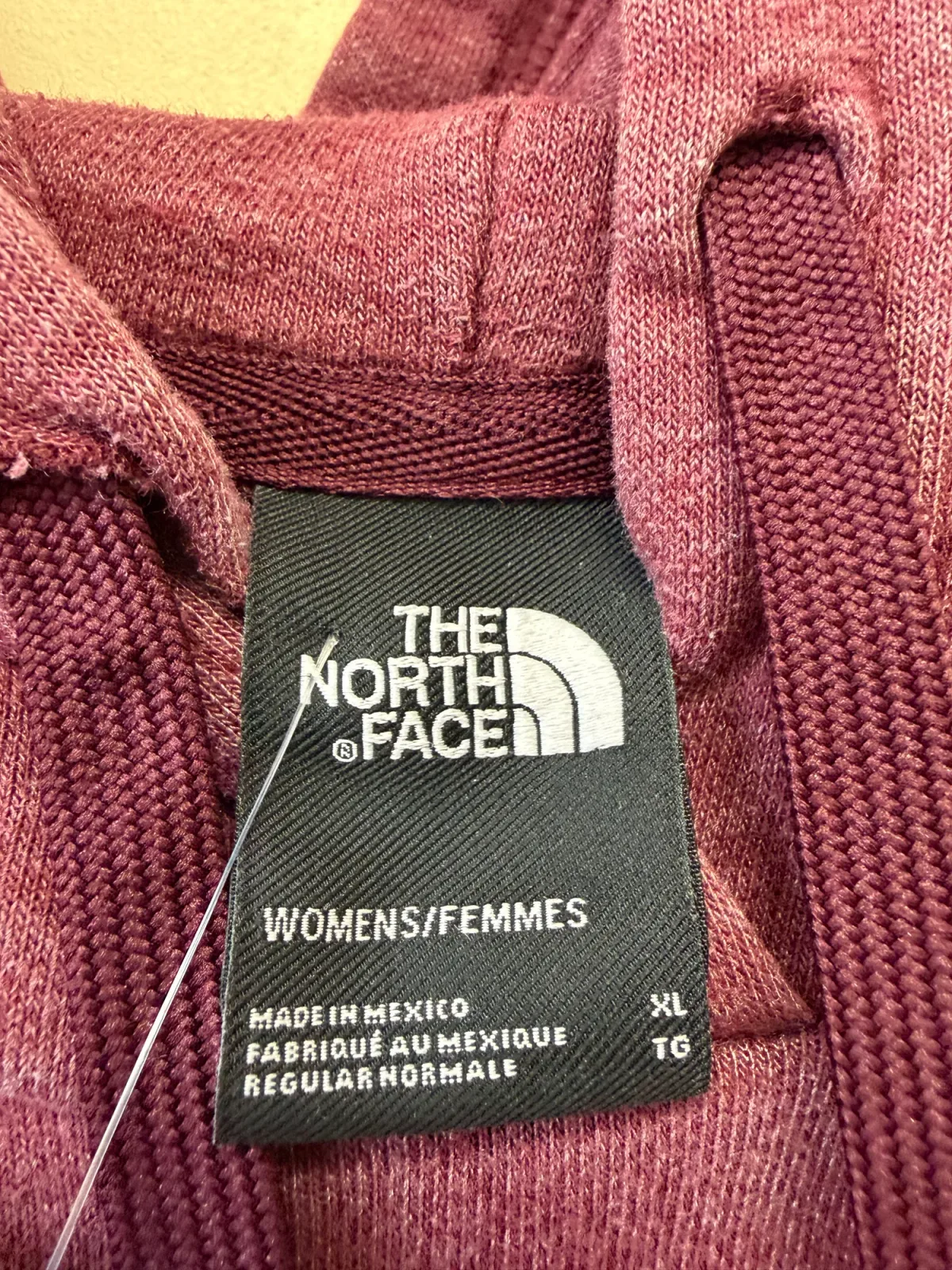 The North Face Women's Half Dome Logo Pullover Hoodie Size XL Burgundy Maroon photo 4