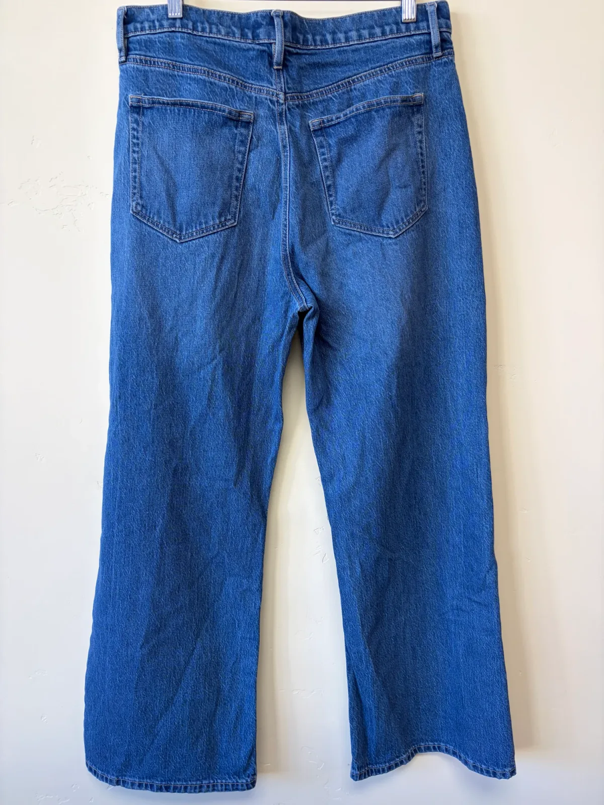 LOFT High-Rise Wide-Leg Cropped Jeans in Bright Medium Stonewash - Women's Size 31 / 12 photo 3