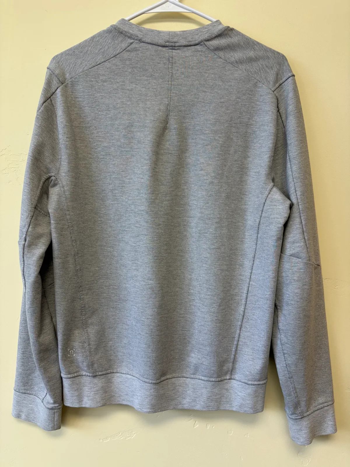 Lululemon Mens City Sweat Crewneck Sweatshirt Heathered Gray Pullover photo 3