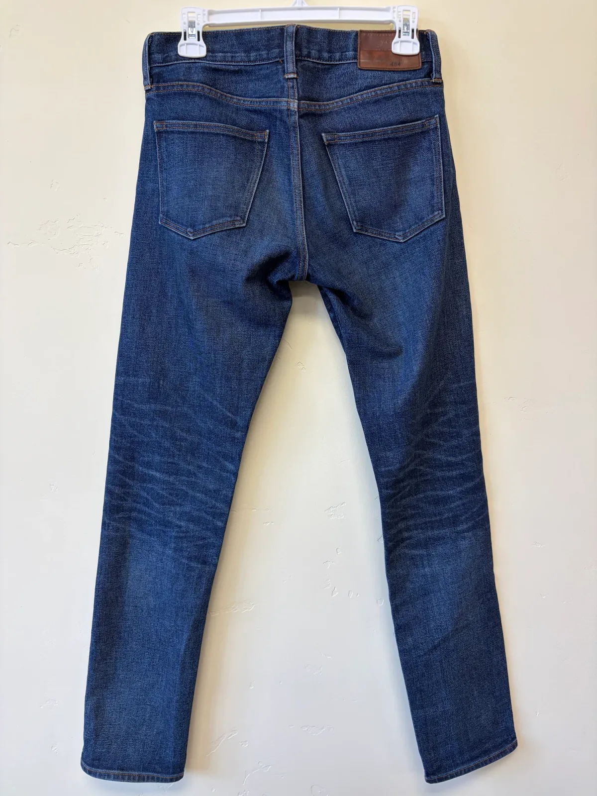 J.Crew 484 Slim-Fit Men's Jeans | 28 x 32 | Dark Blue Denim photo 3