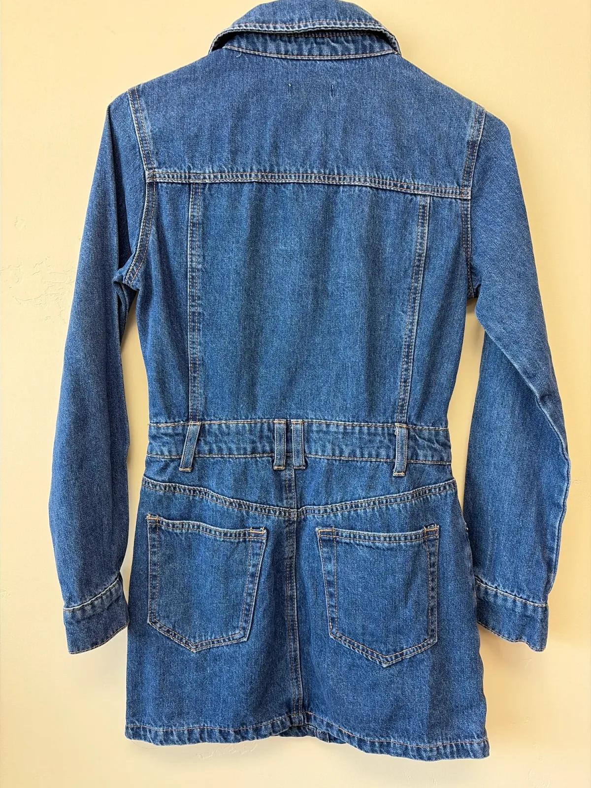 Forever 21 Denim Mini Shirt Dress photo 3