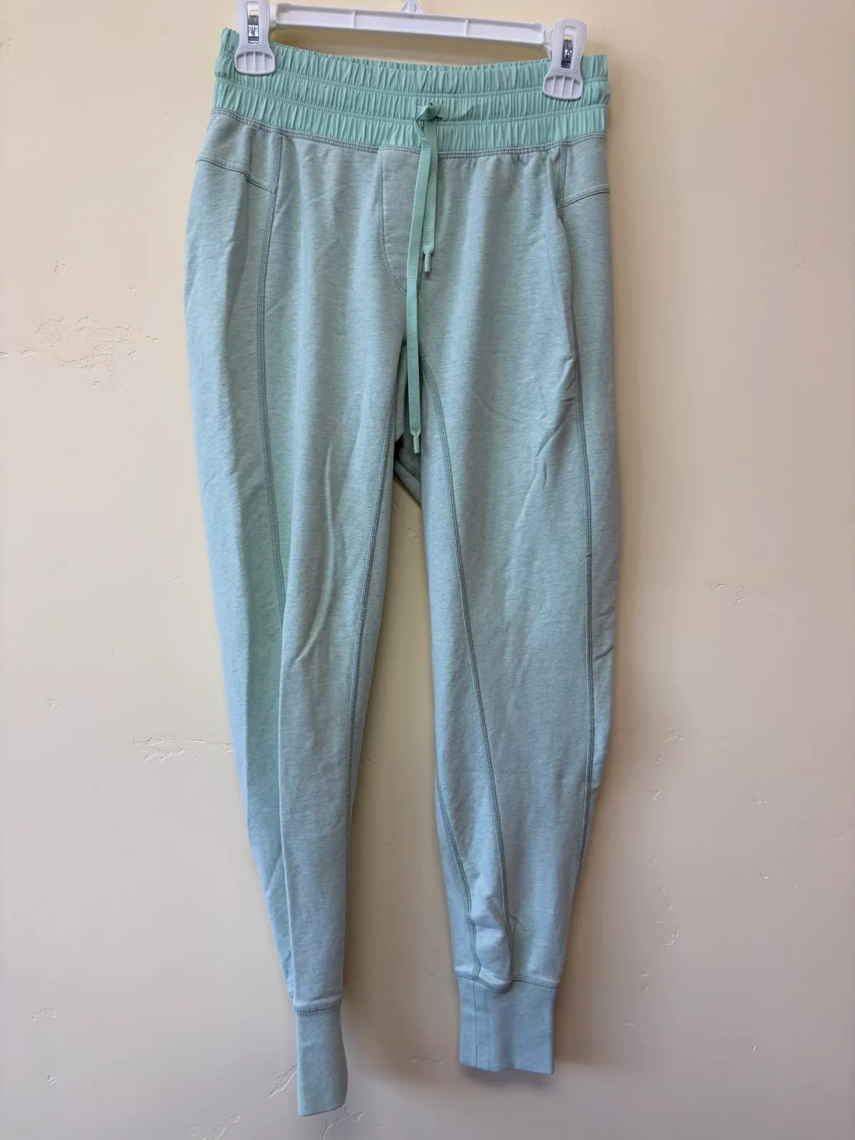 Lululemon Happy Yin Year French Terry Sweatpant Joggers Heathered Fresh Teal Size 4 photo 2