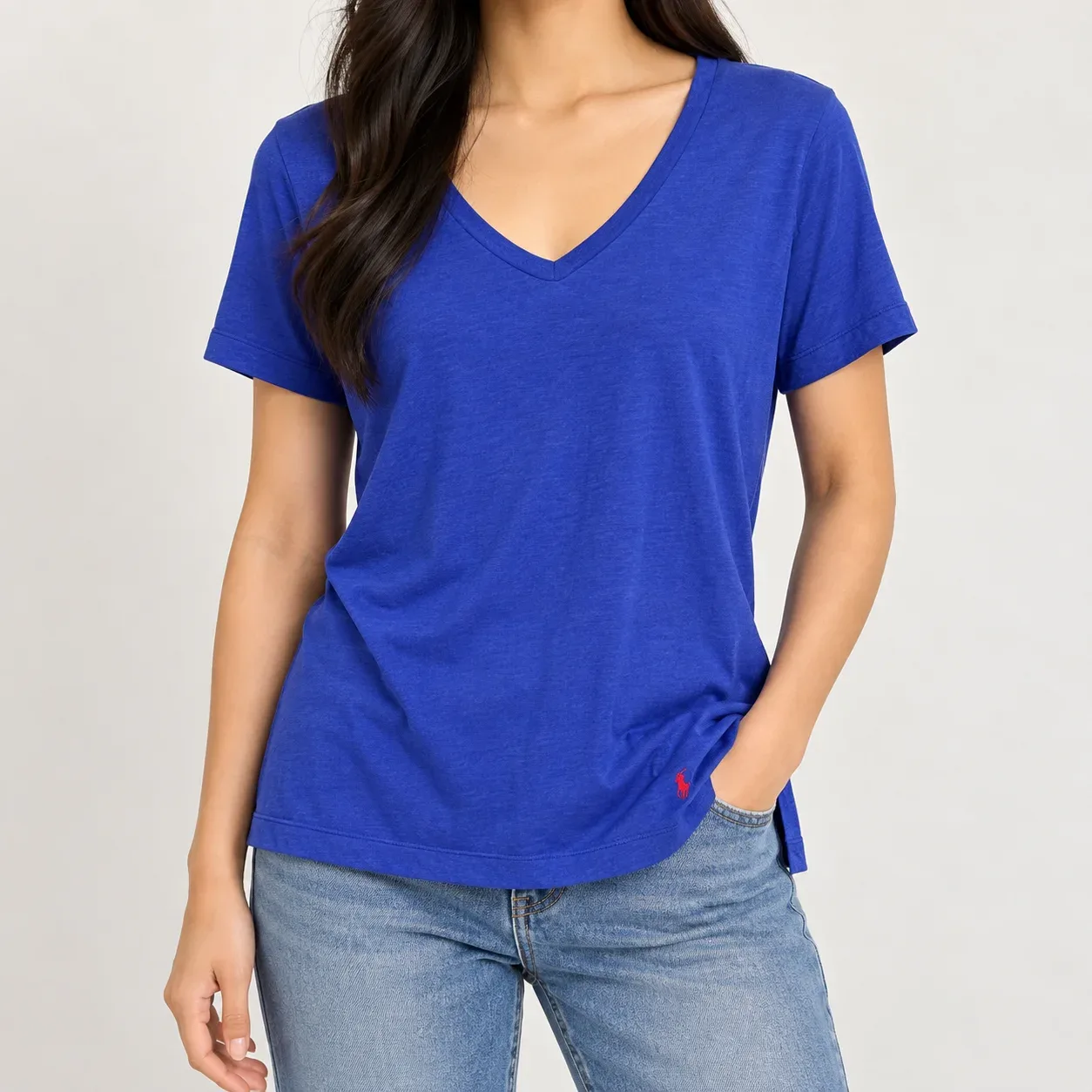 Cotopaxi Women's V-Neck Short Sleeve Active Tee, Purple Heather, Size M