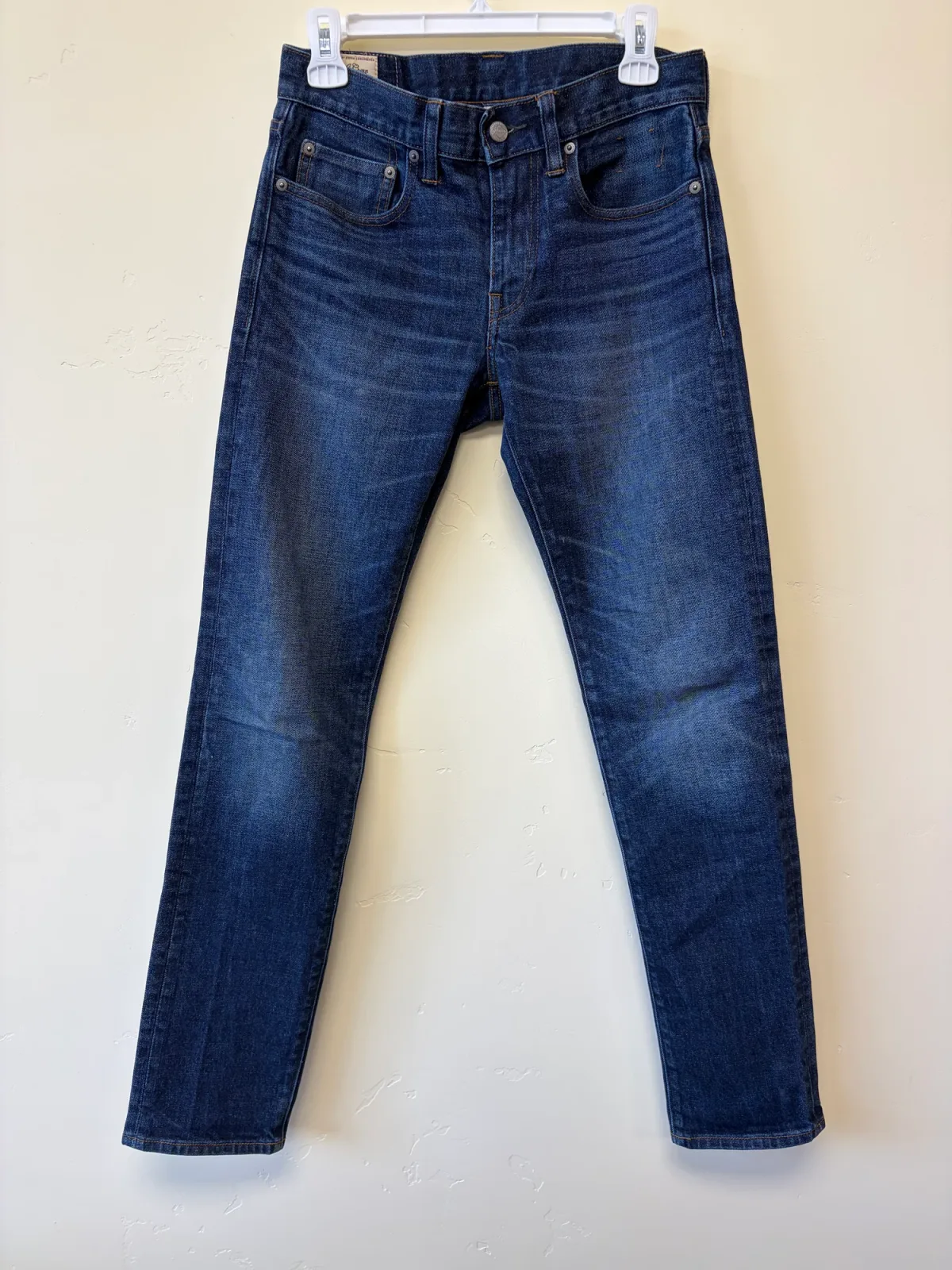 J.Crew 484 Slim-Fit Men's Jeans | 28 x 32 | Dark Blue Denim photo 4