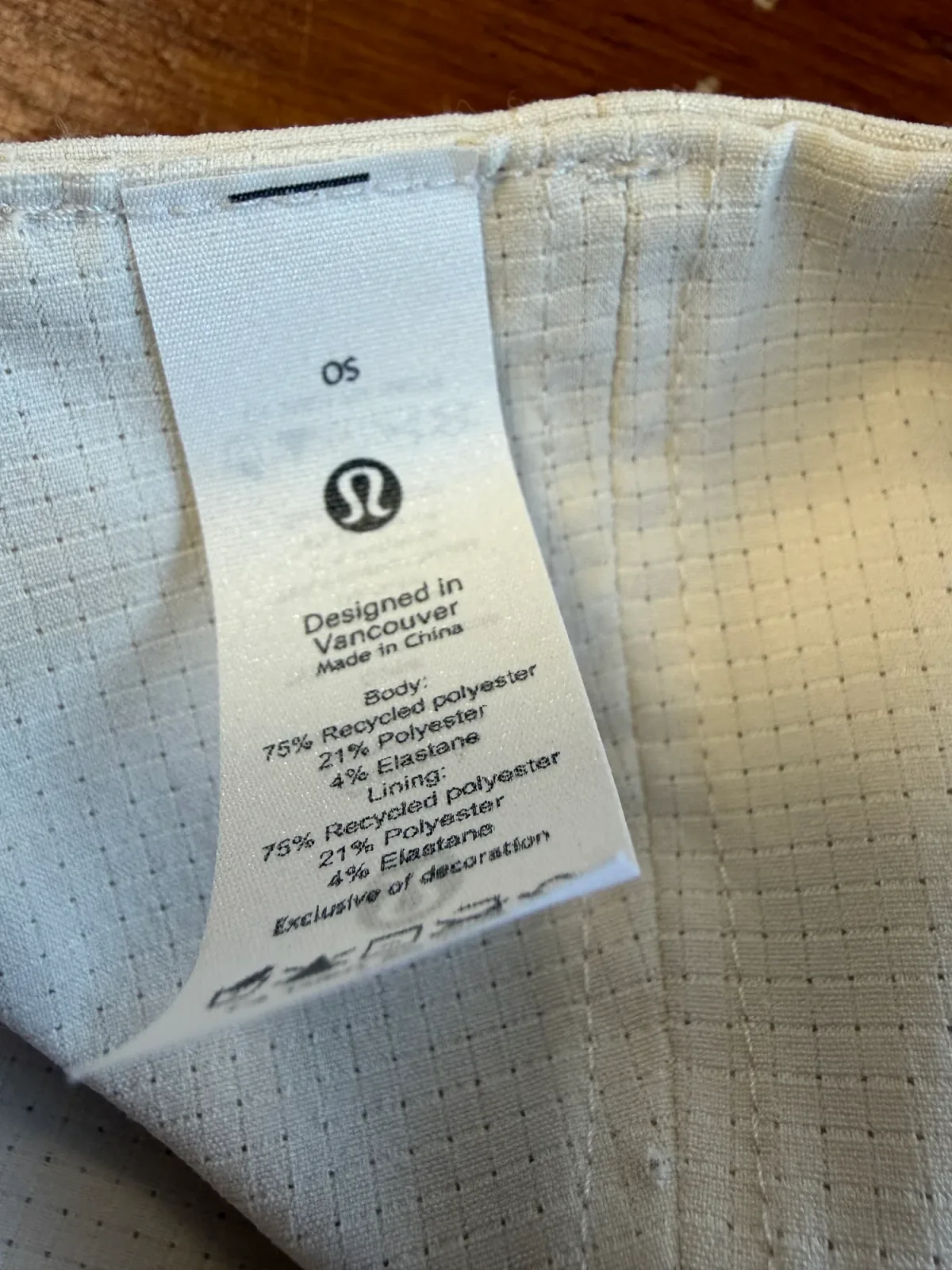 Lululemon Tie-Back Hat Ponytail Running Cap White Mesh Bow Back - One Size OS photo 3