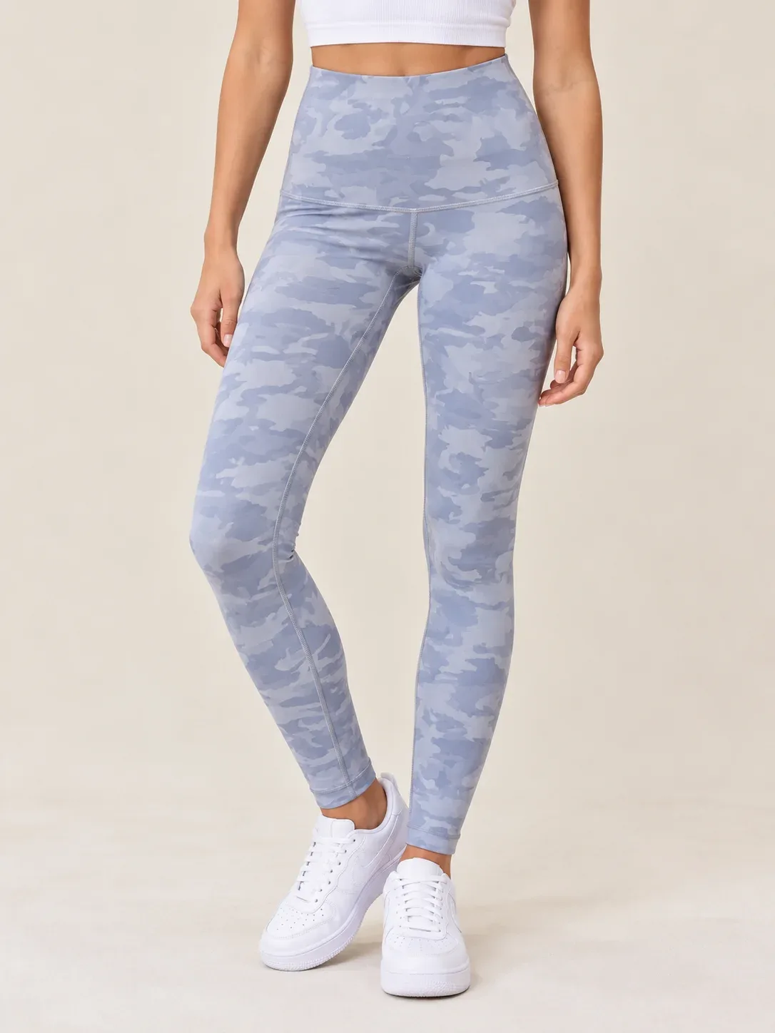 Lululemon Wunder Under High-Rise Tight 25" Luxtreme - Incognito Camo Jacquard Alpine White Starlight, Size 2