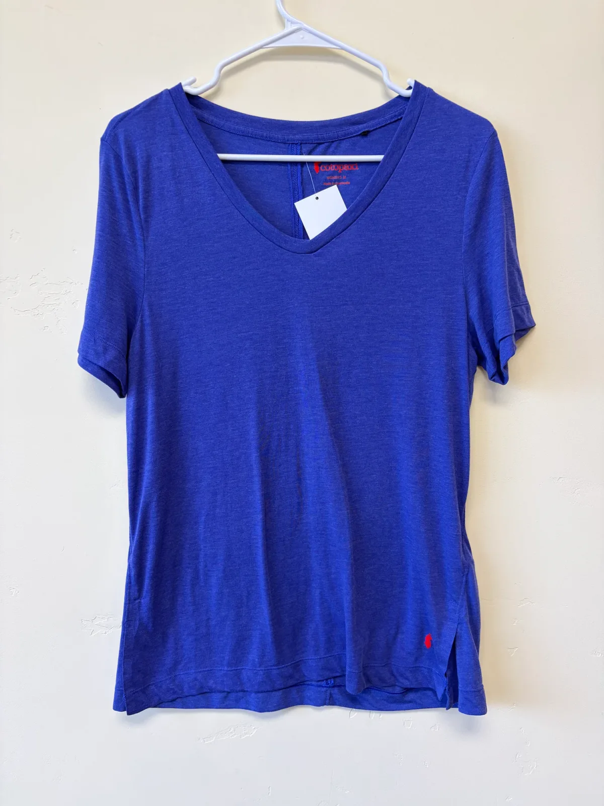 Cotopaxi Women's V-Neck Short Sleeve Active Tee, Purple Heather, Size M photo 2
