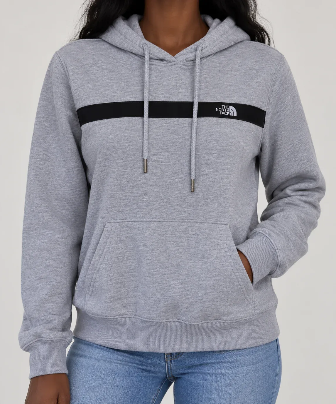 The North Face Women's Edge to Edge Fleece Pullover Hoodie Light Gray Heather Size M