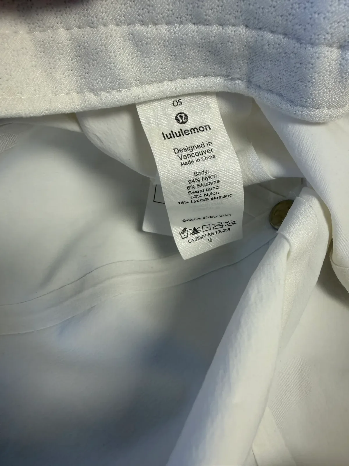 Lululemon Days Shade Ball Cap Sport White Lightweight Adjustable Performance Running Hat - One Size OS photo 4