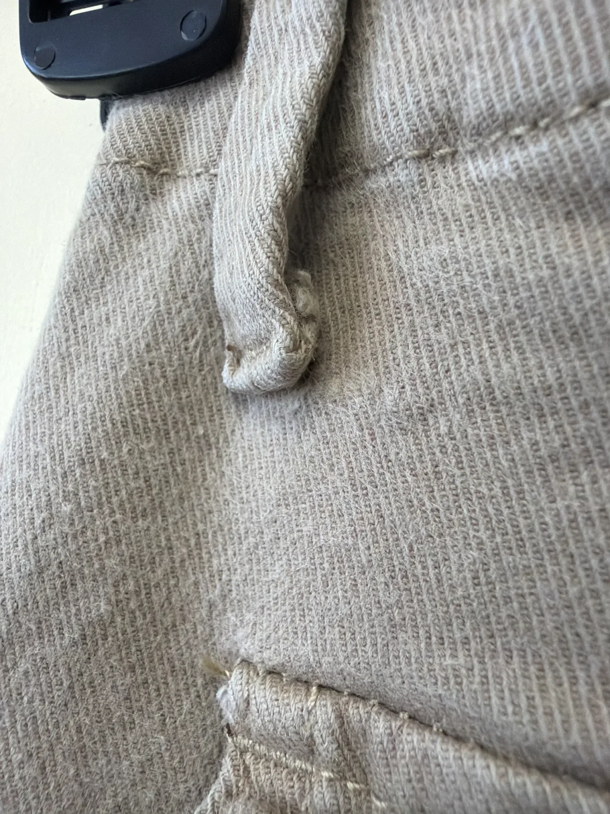 Listicle Women's Taupe Cotton Stretch Cargo Utility Joggers with Zipper Ankle Cuffs — Size Large photo 4