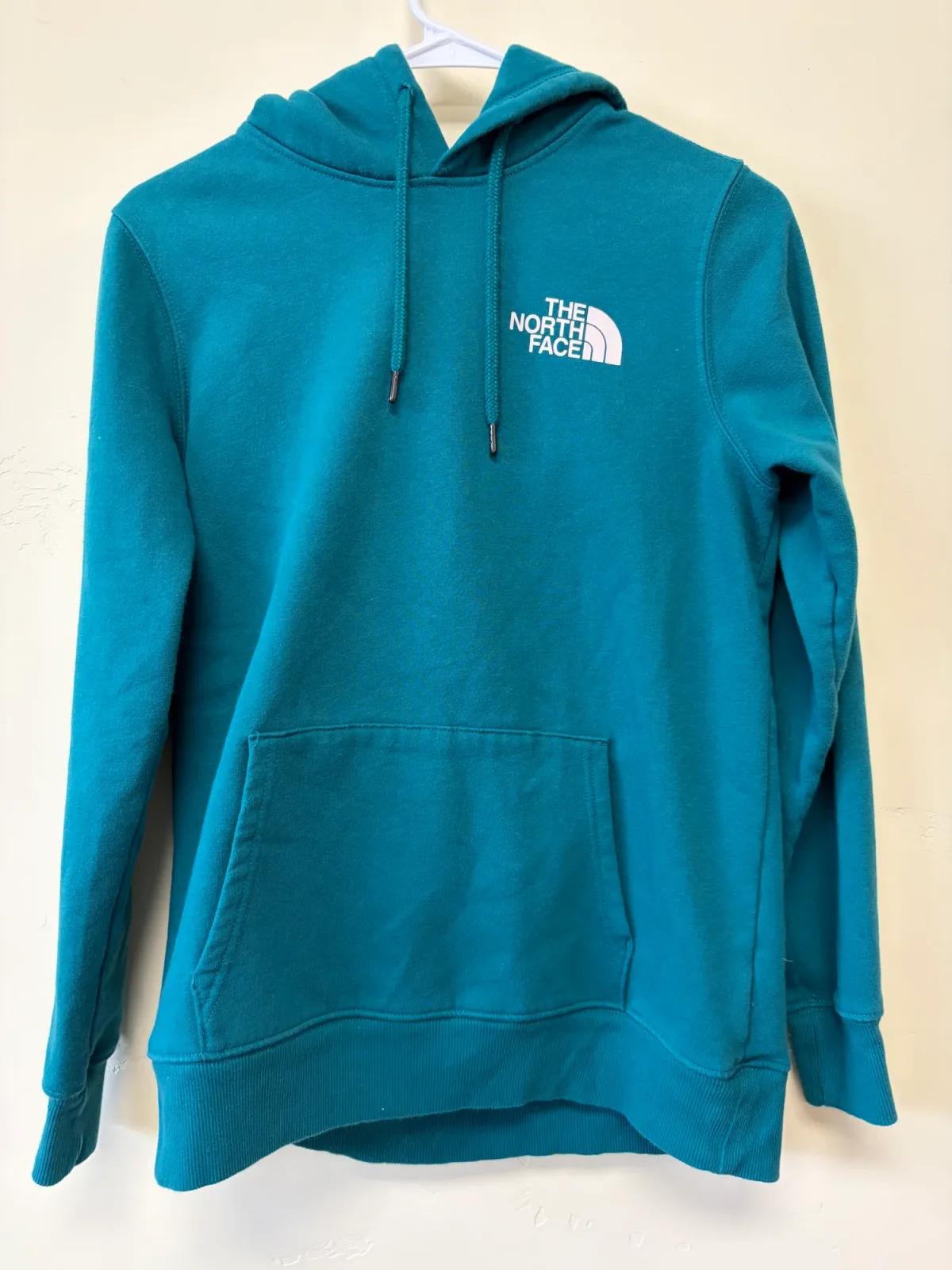 The North Face Women's Never Stop Exploring Box Logo Pullover Hoodie Size Small Teal photo 2